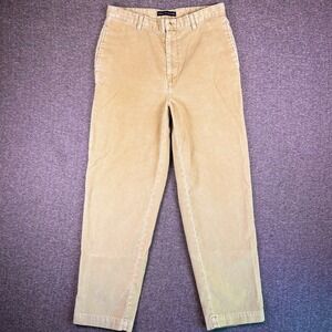Vintage 90s Tommy Hilfiger Corduroy Pants Mens 34x30 Khaki Straight Y2k Fit33x30